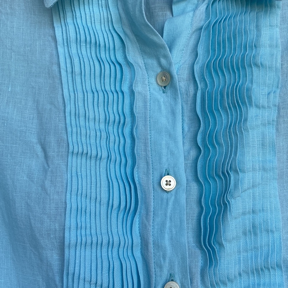 Vintage Talbots linen blouse. From smoke and animal free home. - Picture 6 of 6